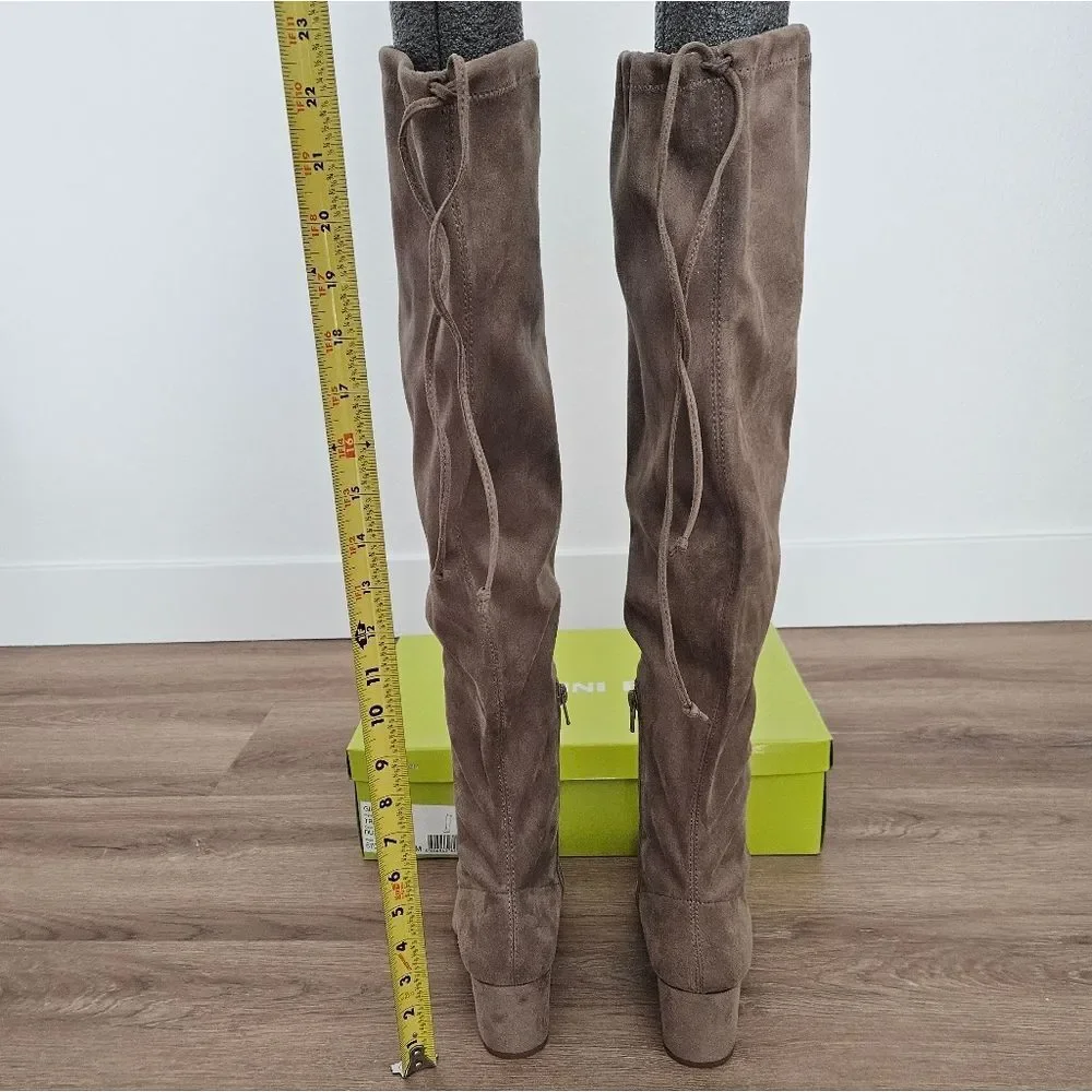 Gianni Bini Trillia Dusty Taupe Over-the-Knee Boots Size 7.5